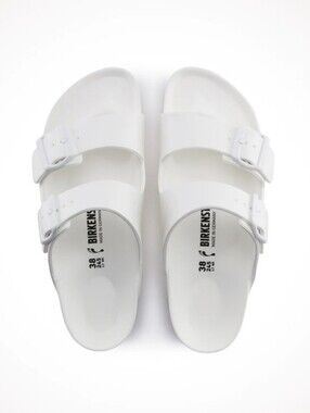 Birkenstock Women's  Arizona EVA Slide Sandals — White Size 6